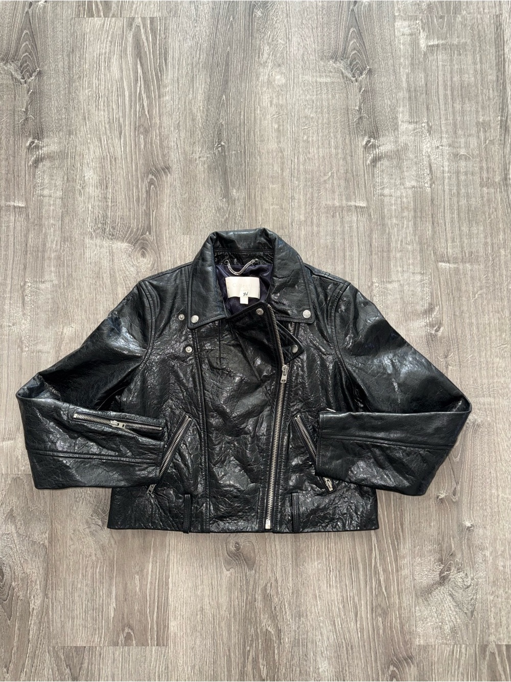 Womens 100% lamb leather jacket